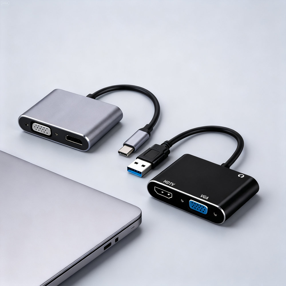 Home Cinema Usb - Adaptor USB 3.0/TYPE-C ke HDMI VGA