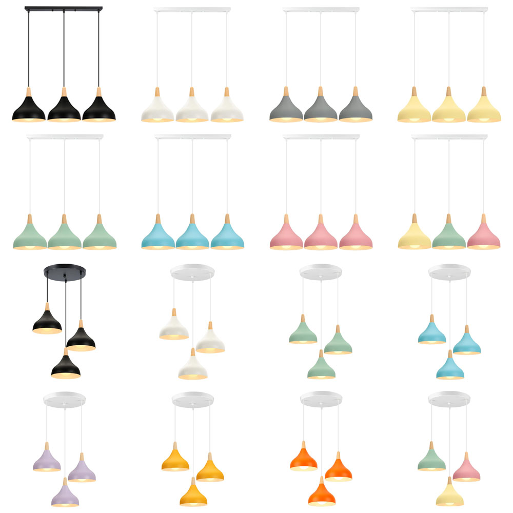 Home Cinema Glasses - Lampu Gantung LED Kayu Nordic Lampu