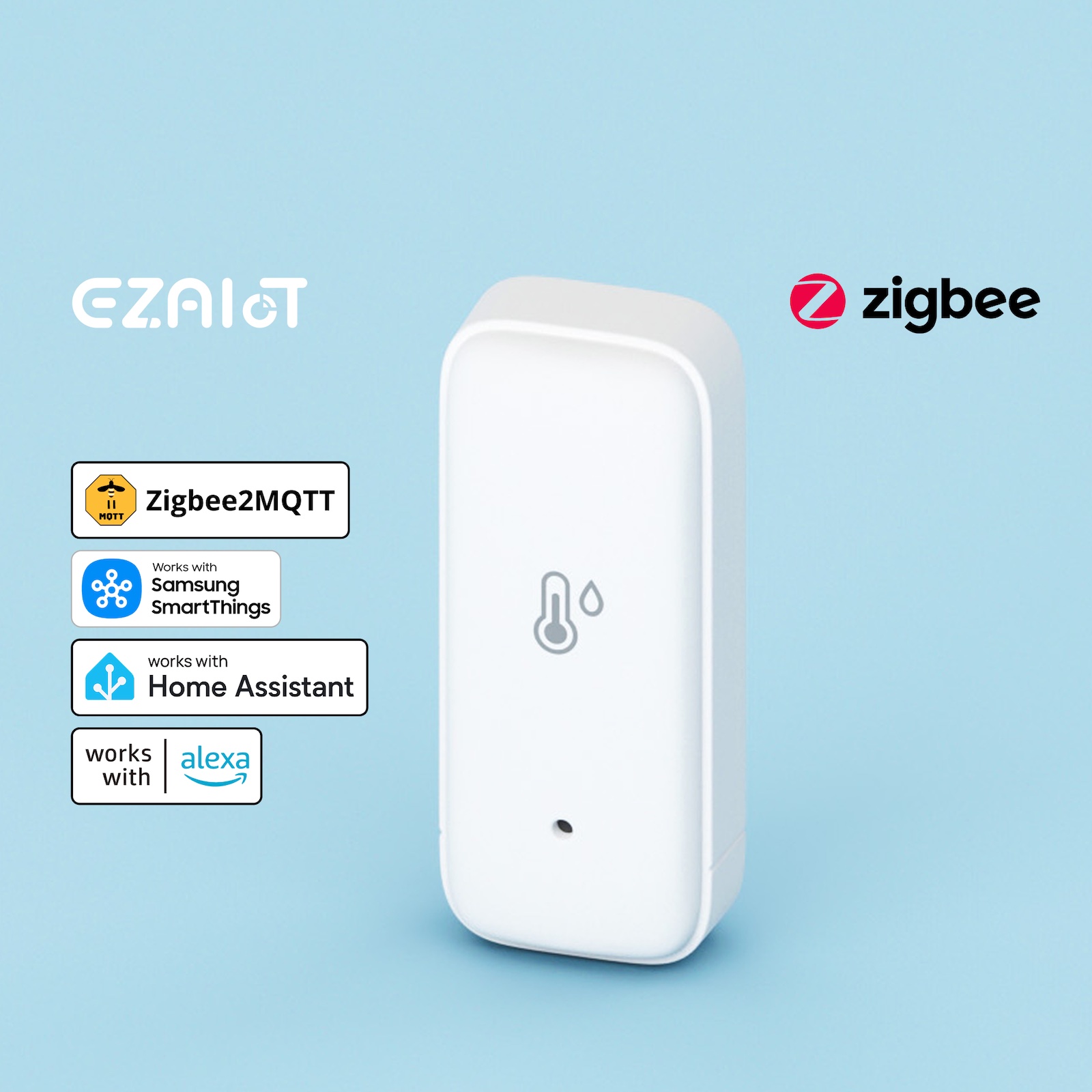 Home Cinema Alexa - Sensor Suhu Kelembaban Tuya Smart Zigbee