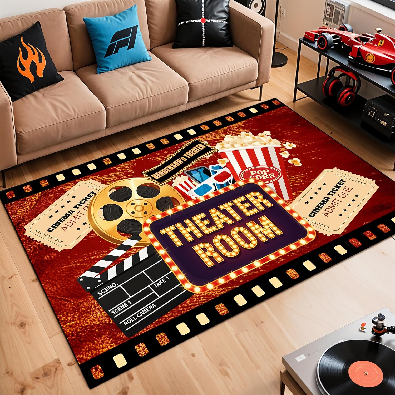 Home Cinema Experience - Karpet Bioskop dengan Nama Terukir, Karpet