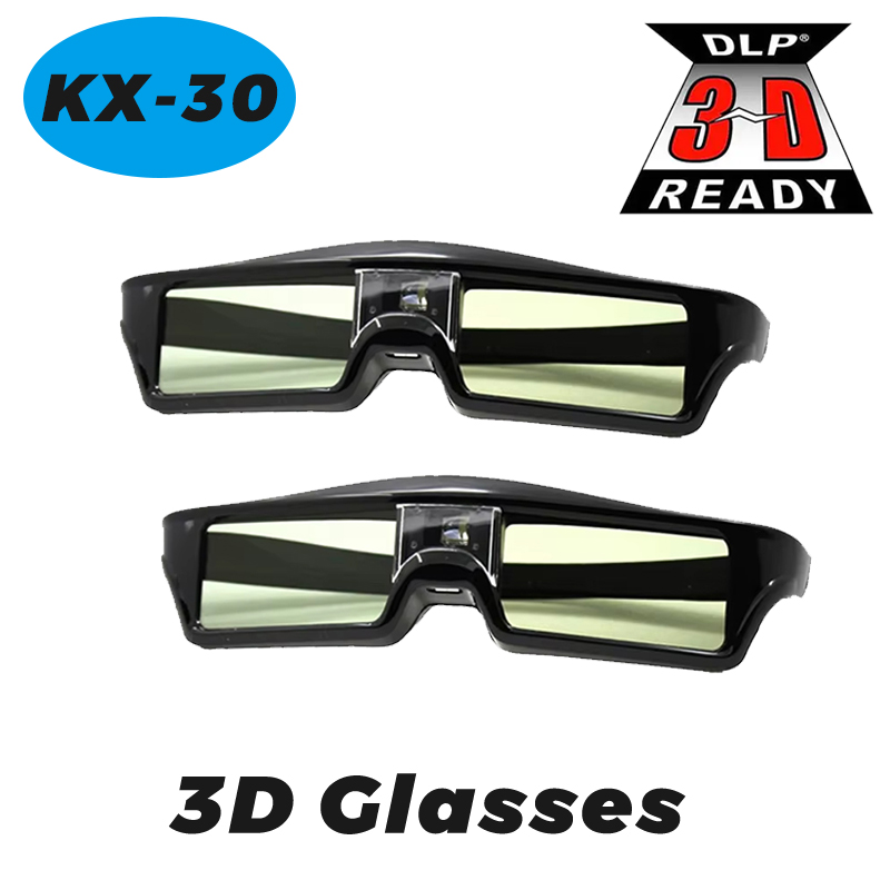 Home Cinema Glasses - 1/2 Buah KX-30 Kacamata 3D DLP-LINK