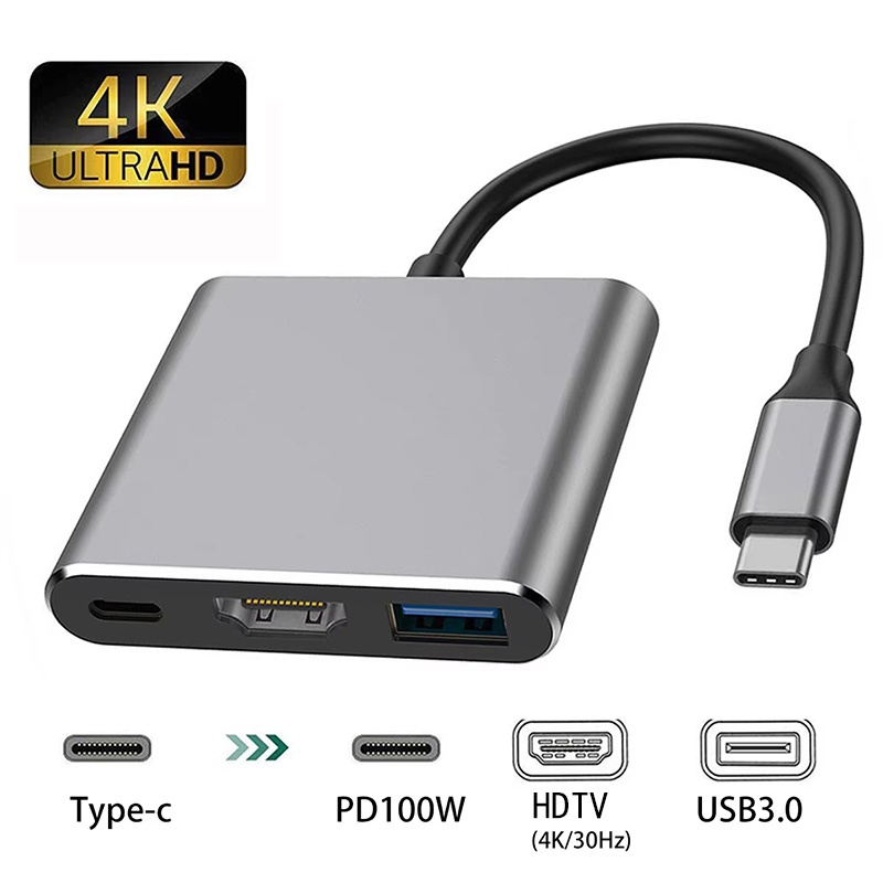 Home Cinema Usb - Konverter Kabel USB-C Ke HDMI Kompatibel
