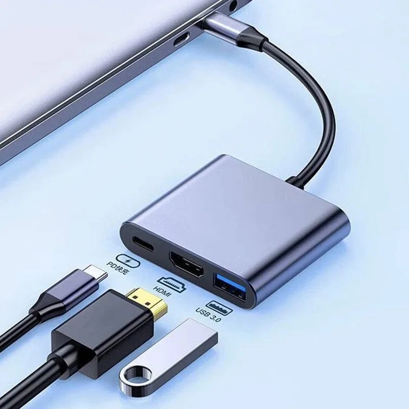 Home Cinema Usb - USB C HUB 3in1 Tipe C