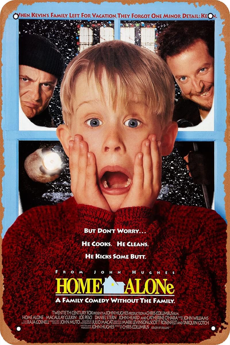 Home Cinema Decor - QIAN&XII Poster Film Home Alone Retro