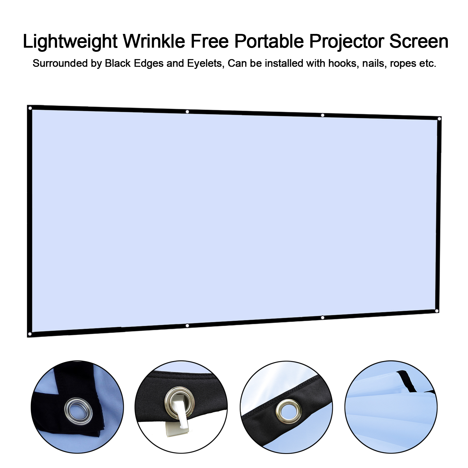 Home Cinema Projector Screen - 60 72 100 120 150 inci