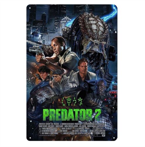 Home Cinema Decor - Poster Logam Film Predator 2 -