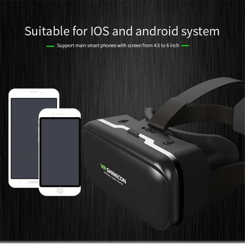 Shinecon Kacamata VR 3D Perang - Home Cinema Glasses ulasan dan harga