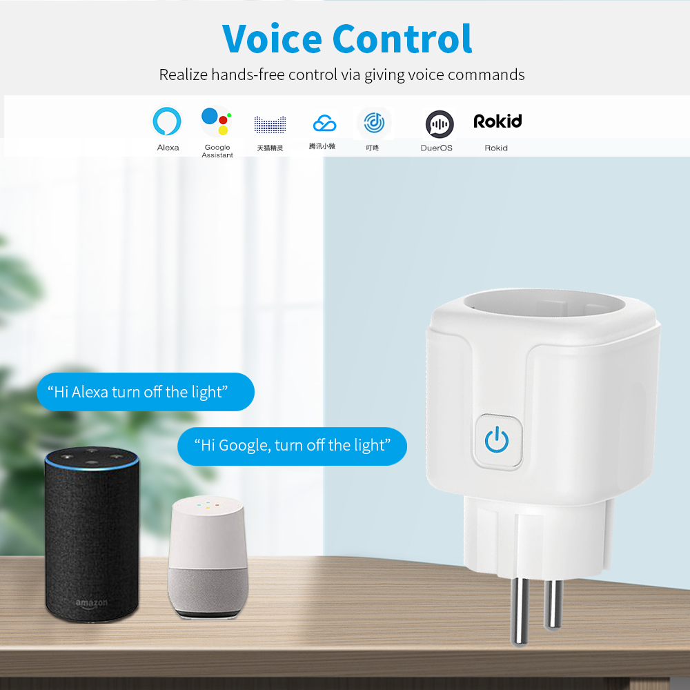 Bekerja Dengan TUYA Smart Plug - Home Cinema Alexa ulasan dan harga
