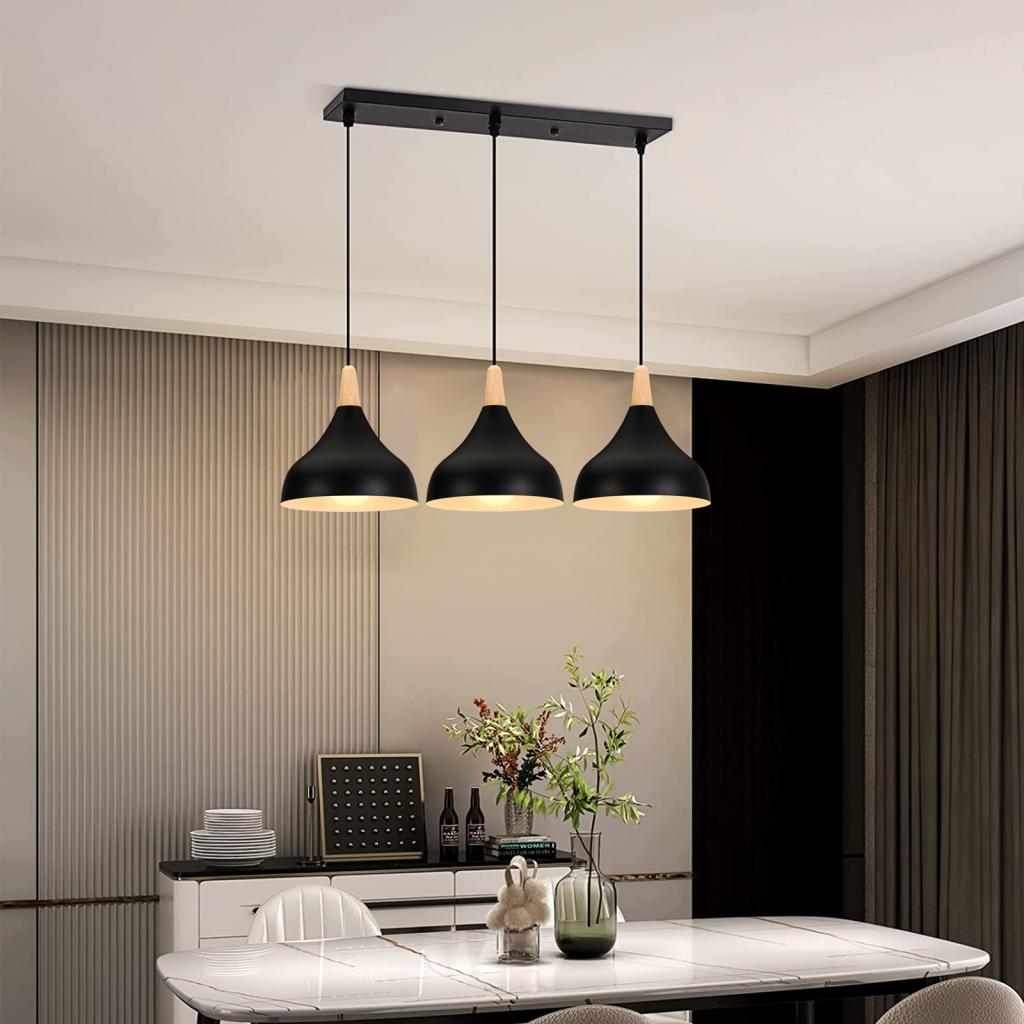 Lampu Gantung LED Kayu Nordic  - Home Cinema Glasses ulasan dan harga