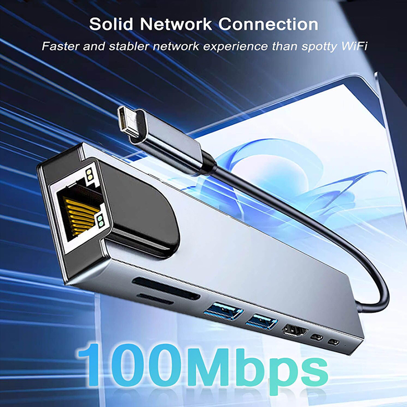 Hub USB Tipe C 8 In 1 untuk Ma - Home Cinema Usb ulasan dan harga