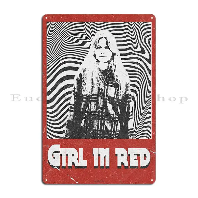 Gadis Berbaju Merah Retro Plak - Home Cinema Wall Design ulasan dan harga
