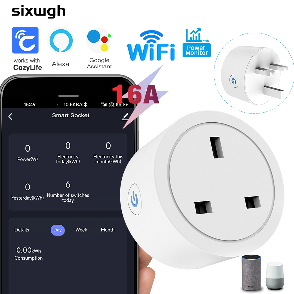 Soket WiFi Pintar 16A Colokan  - Home Cinema Alexa ulasan dan harga
