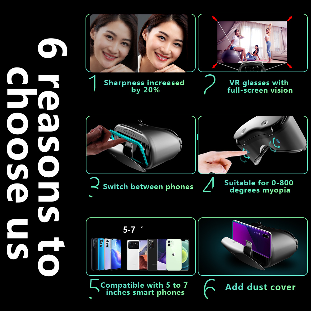 Kacamata VR Realitas Virtual 3 - Home Cinema Glasses ulasan dan harga