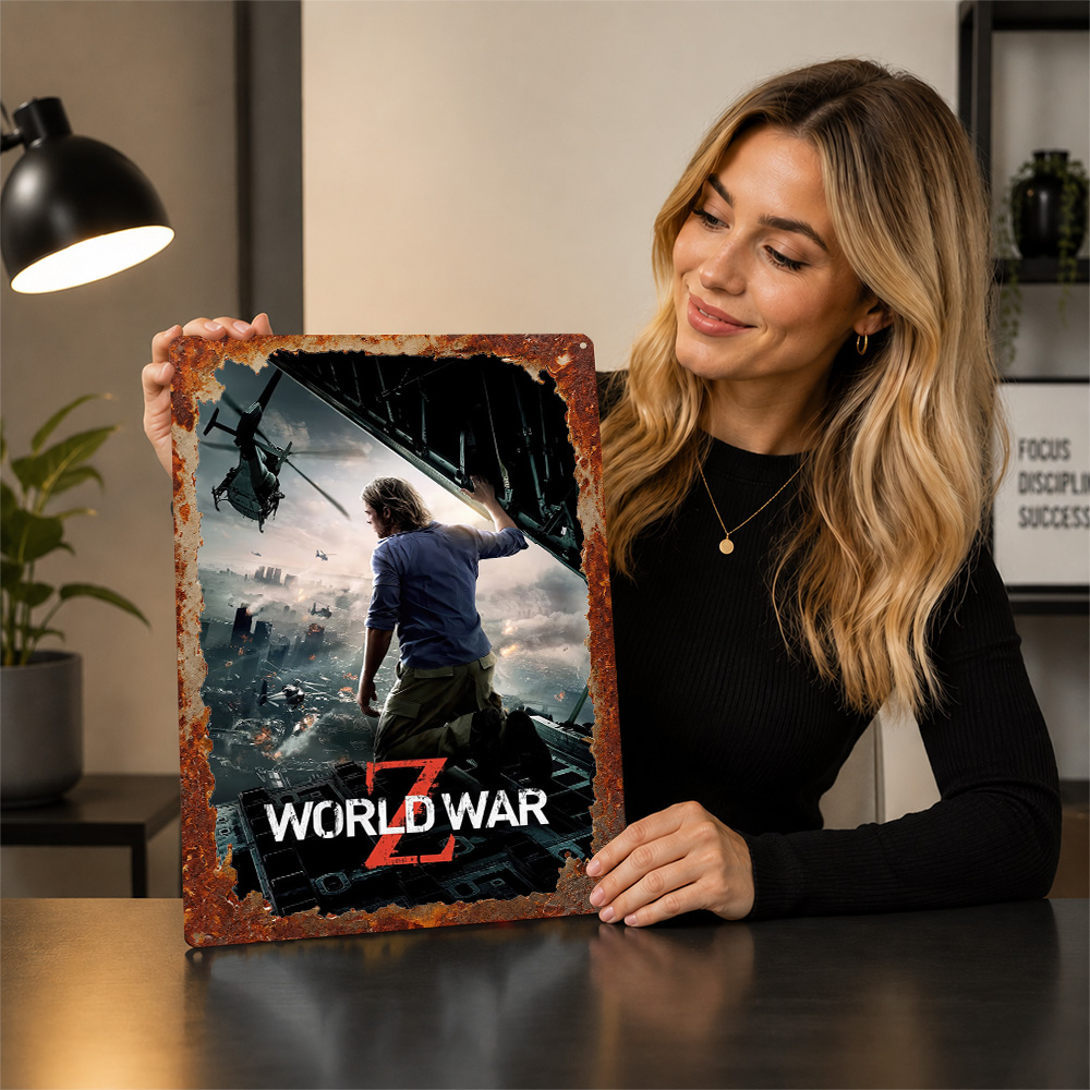 Poster Film World War Z, Seni  - Home Cinema Gifts ulasan dan harga