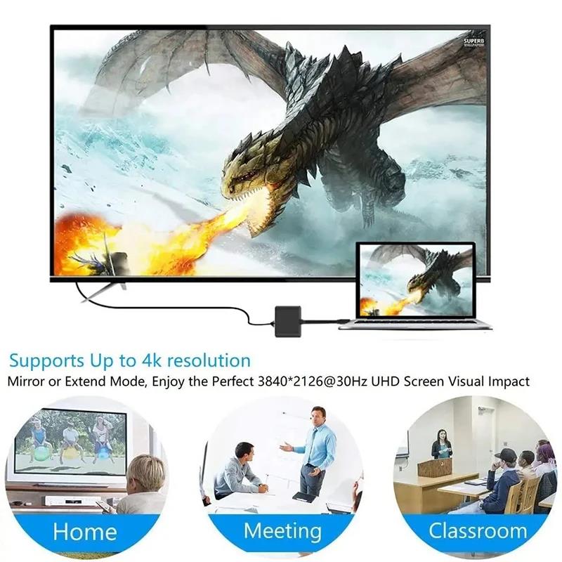 Konverter Kabel USB-C Ke HDMI  - Home Cinema Usb ulasan dan harga