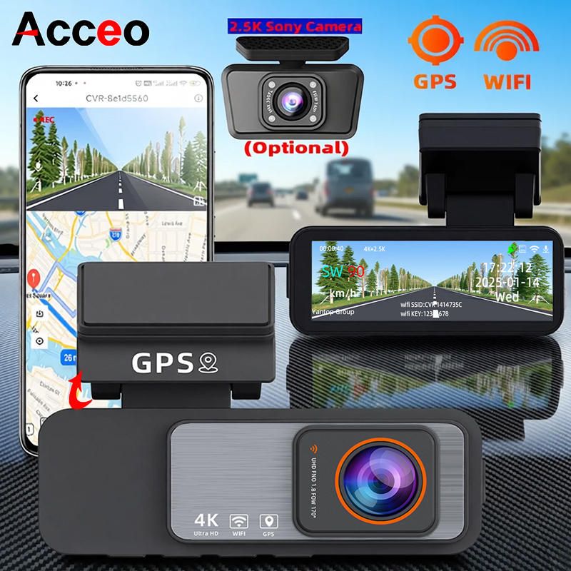 ACCEO 4K Car Dashcam Car DVR d - Home Cinema Blu Ray Sony ulasan dan harga
