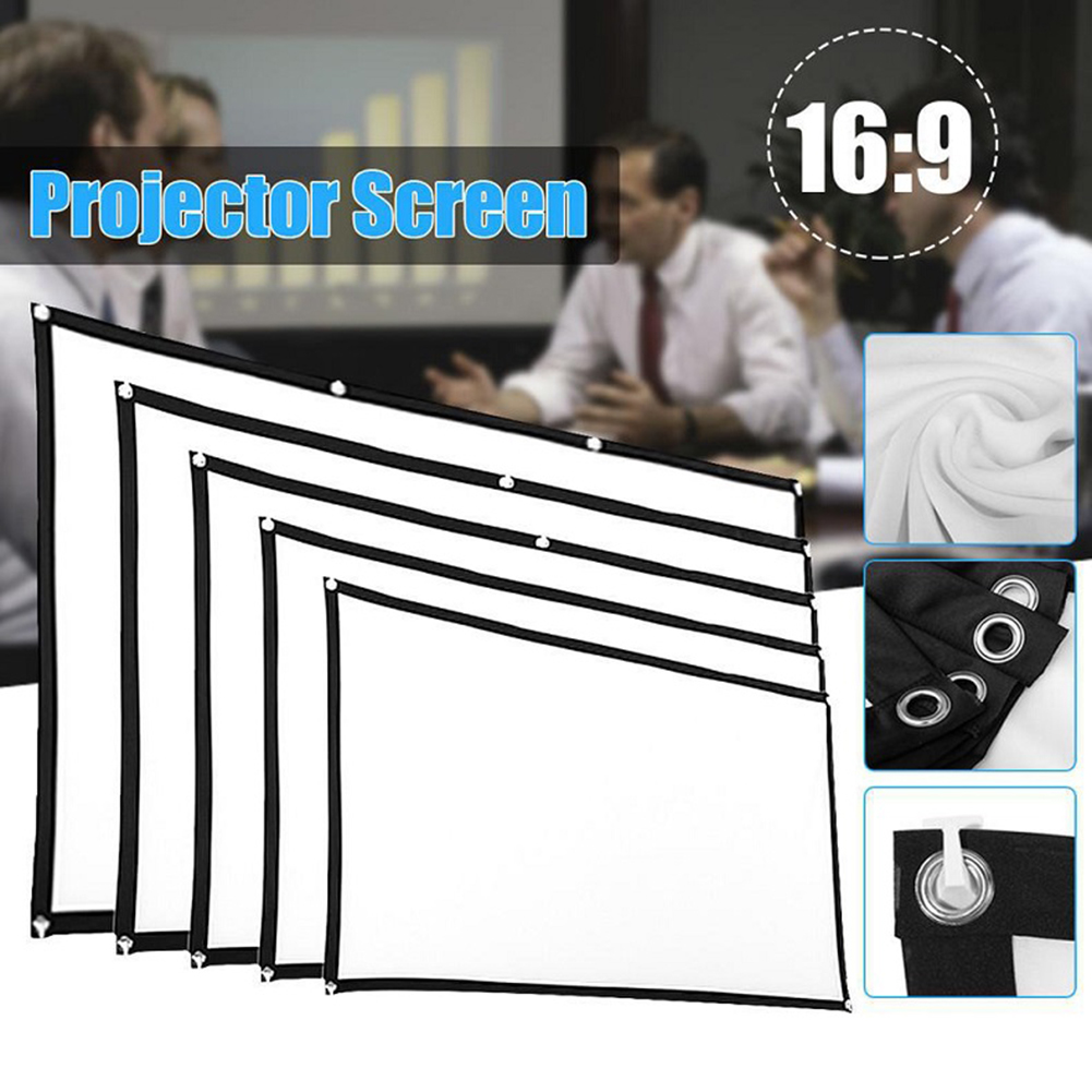 Set Tirai Proyektor Sederhana  - Home Cinema Projector Screen ulasan dan harga