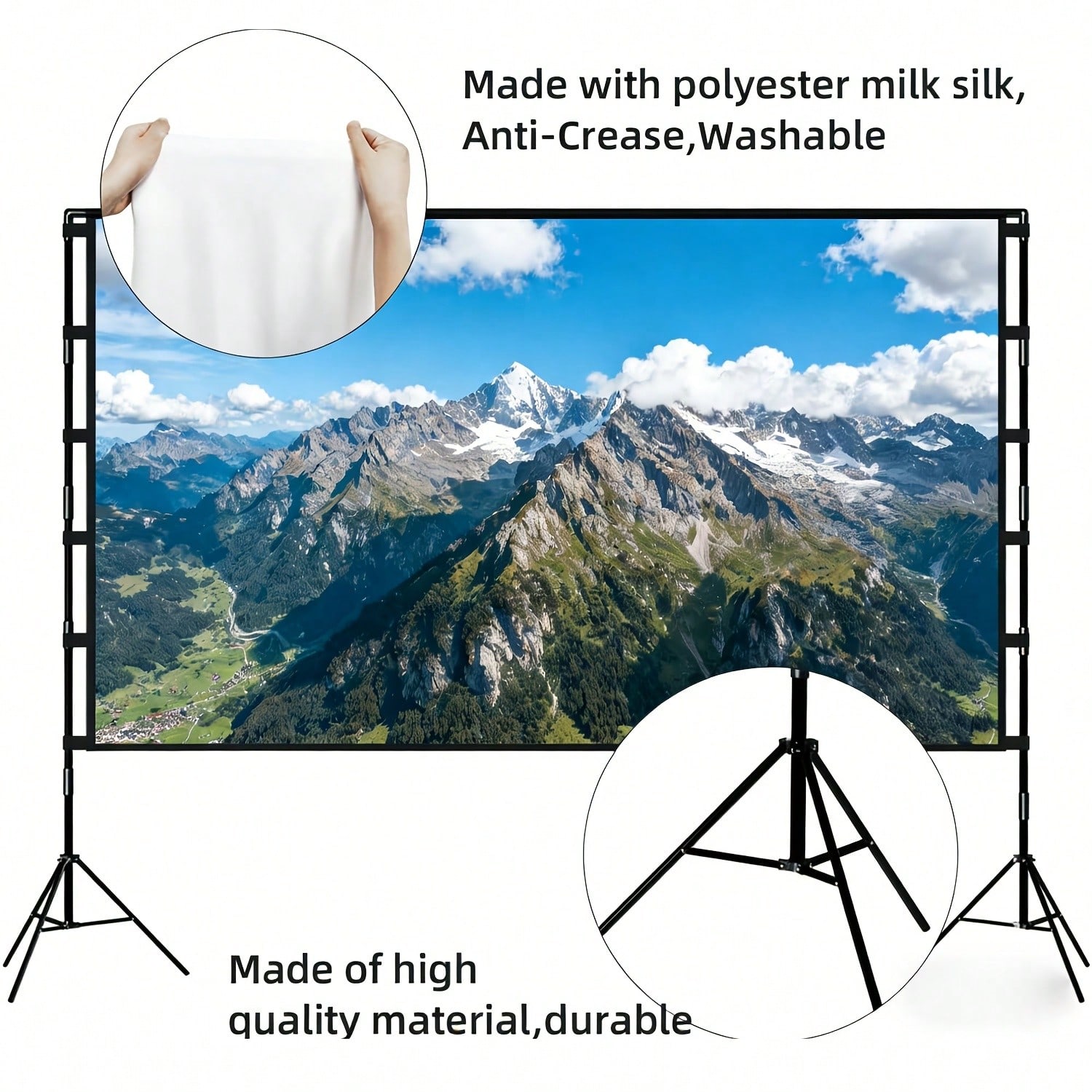 XBJ Layar Proyeksi 4K Ultra HD - Home Cinema Projector Screen ulasan dan harga