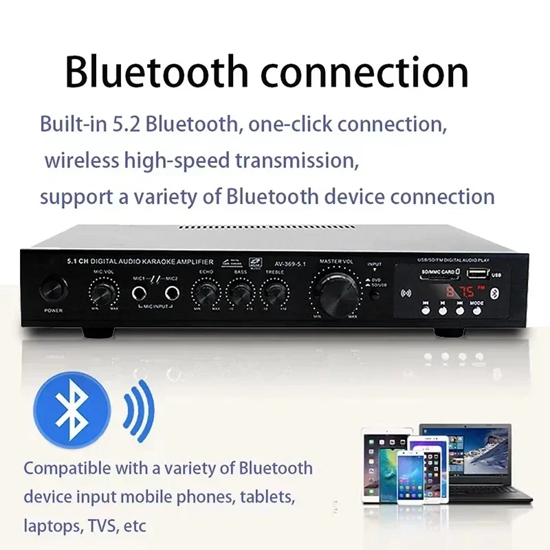 AV-369BT Bluetooth 5.1 Speaker - Home Cinema Bluetooth 5.1 ulasan dan harga