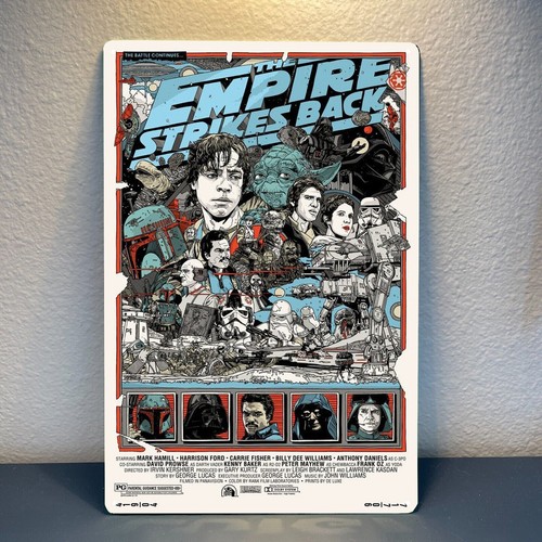 Poster Logam Film Empire Strik - Home Cinema Decor ulasan dan harga
