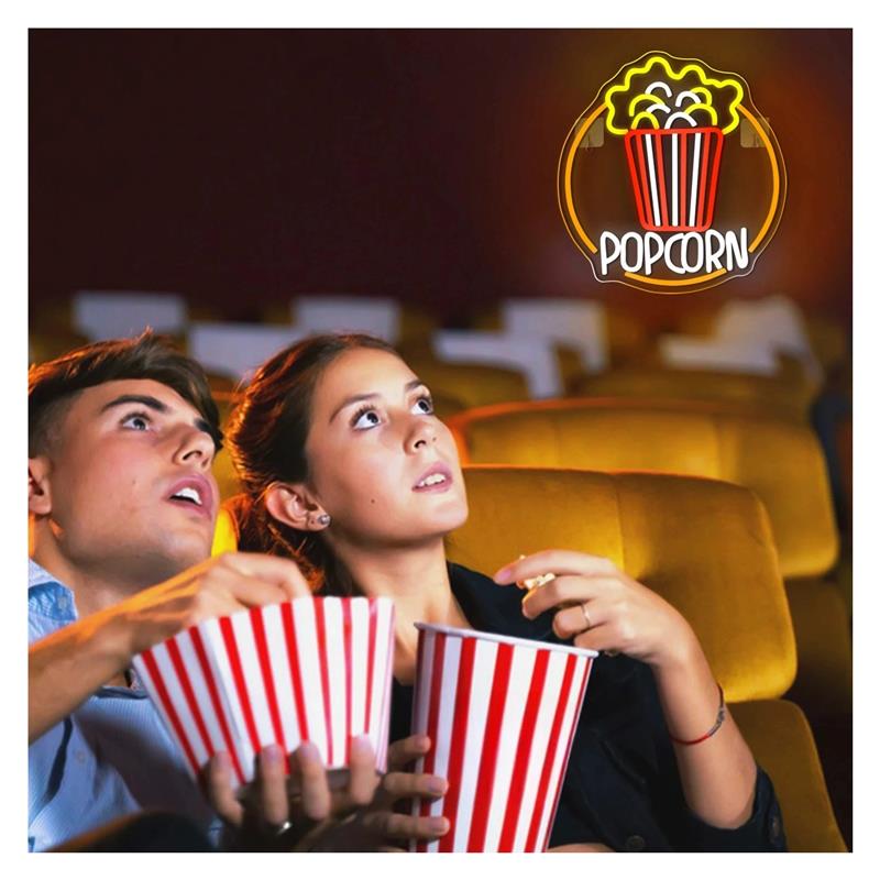 Lampu Neon Popcorn Dapat Dired - Home Cinema Today ulasan dan harga