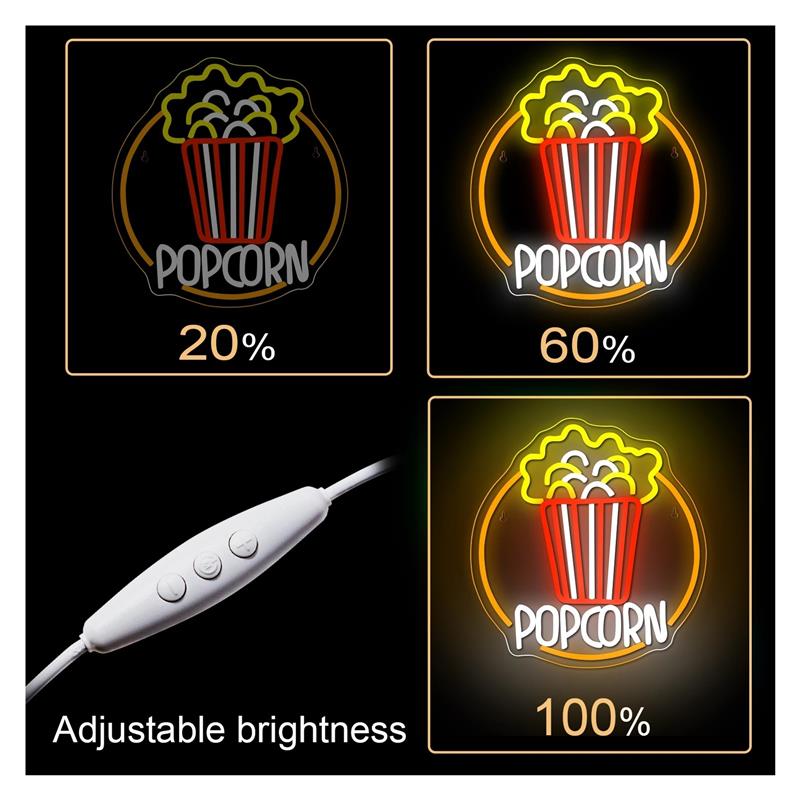 Lampu Neon Popcorn Dapat Dired - Home Cinema Today ulasan dan harga