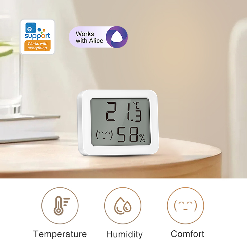 Ewelink Zigbee3.0 Sensor Suhu  - Home Cinema Alexa ulasan dan harga