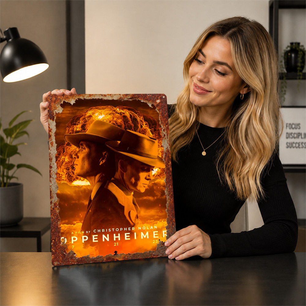 Poster Film Oppenheimer, Seni  - Home Cinema Gifts ulasan dan harga