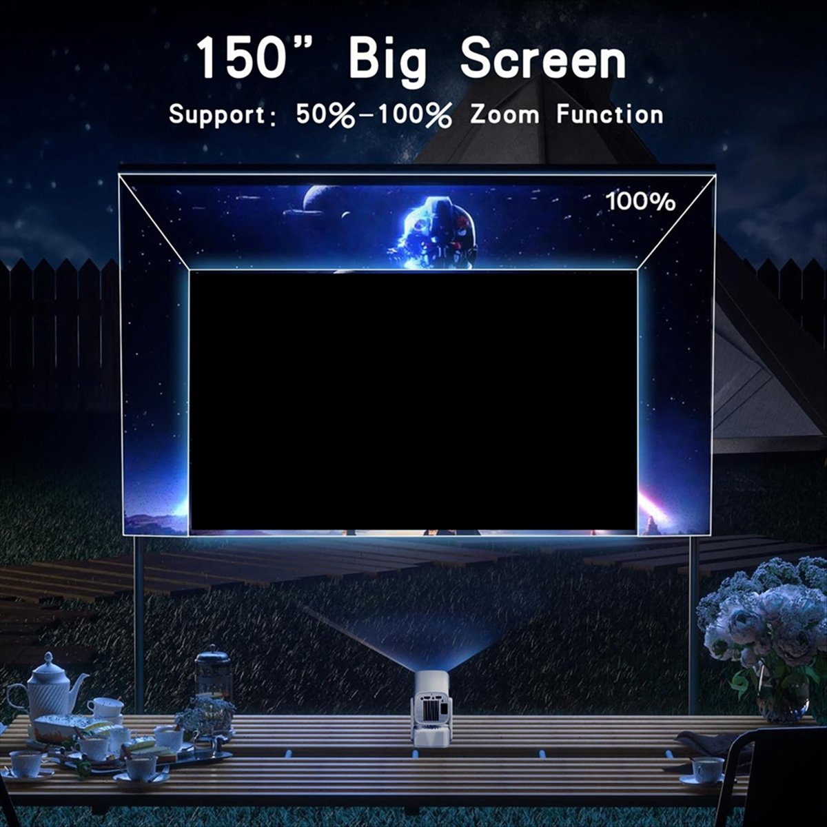 *PROYEKTOR MINI Y7S Smart 4K D - Home Cinema Today ulasan dan harga