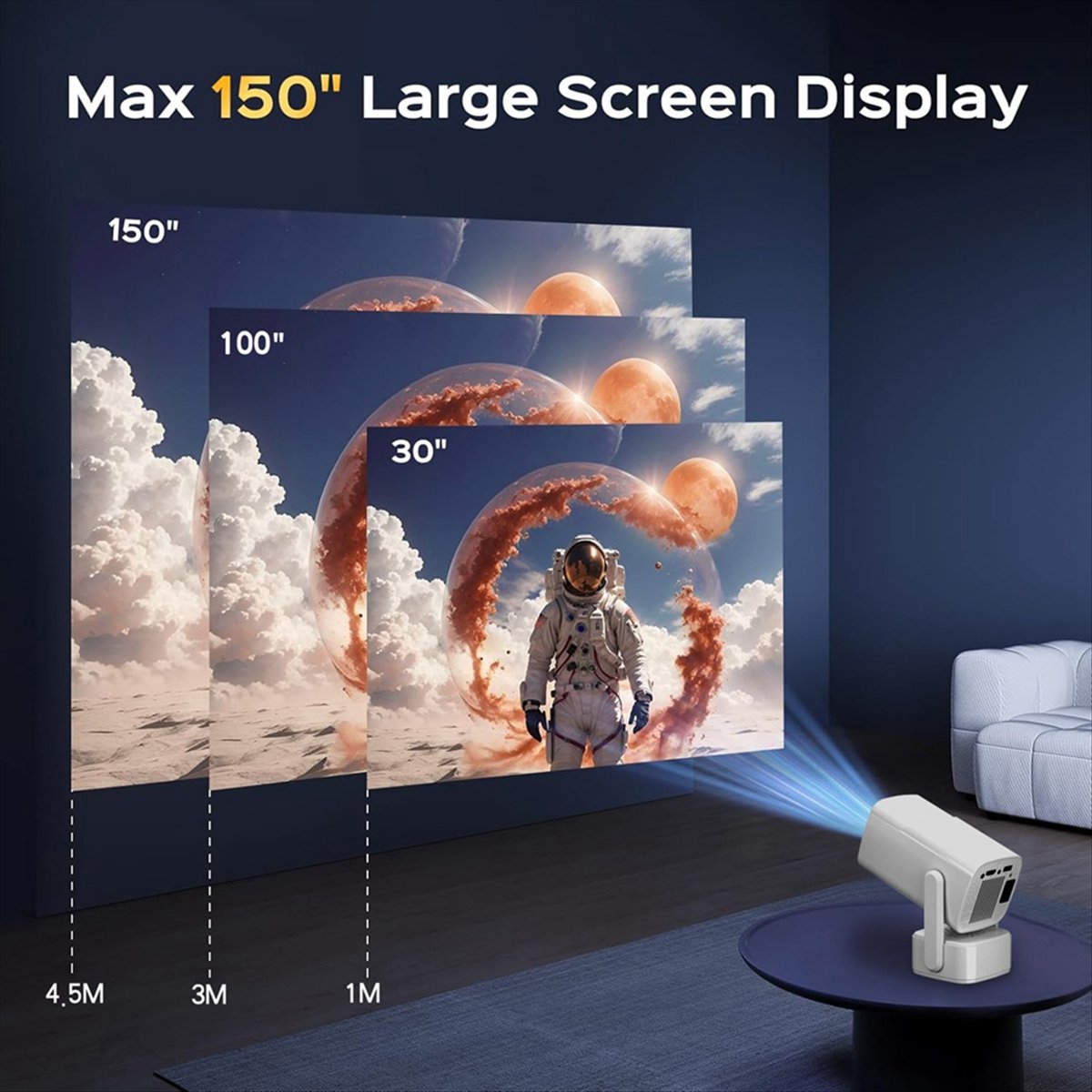 *PROYEKTOR MINI Y7S Smart 4K D - Home Cinema Today ulasan dan harga