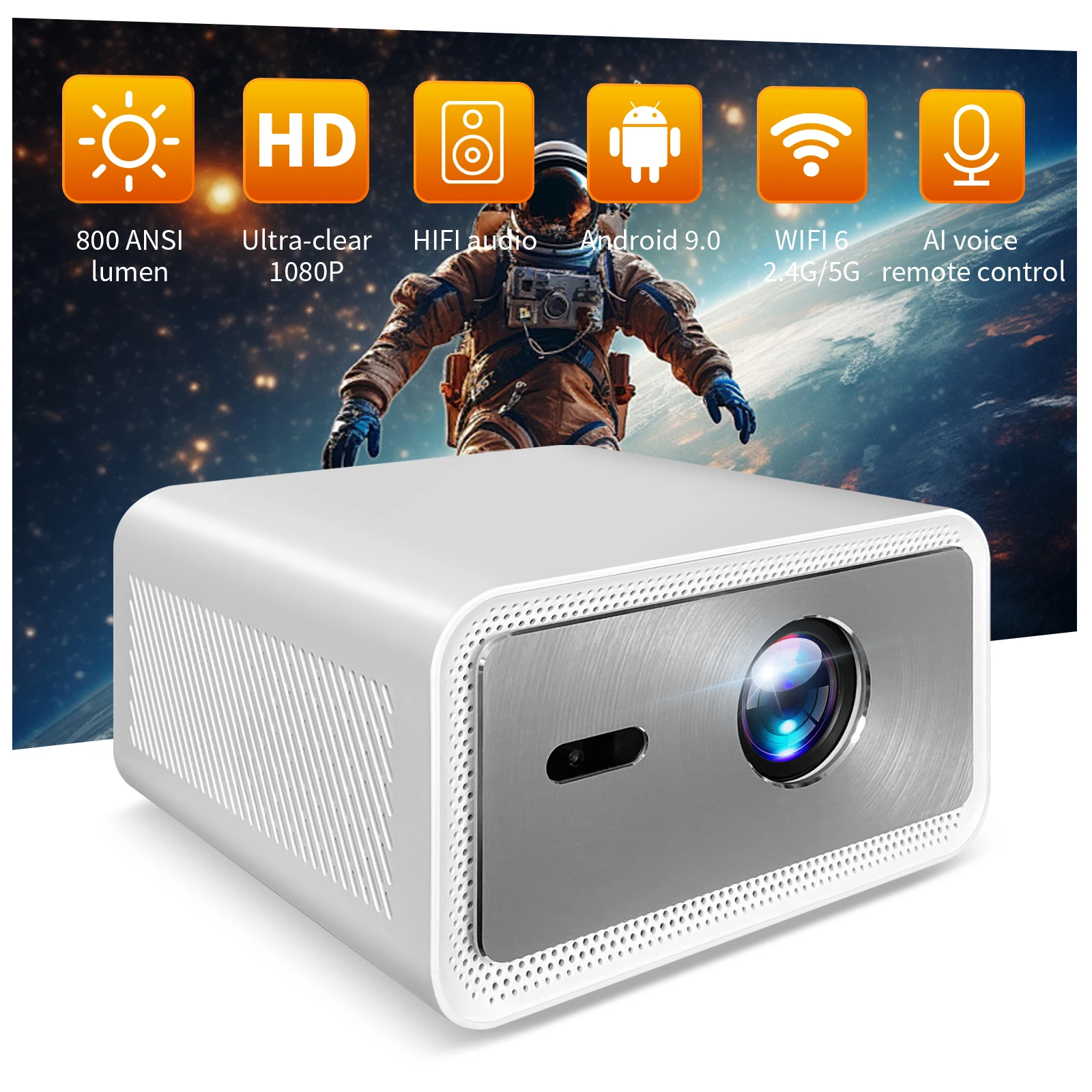 Proyektor 4K Ultra HD 2025 den - Home Cinema Experience ulasan dan harga