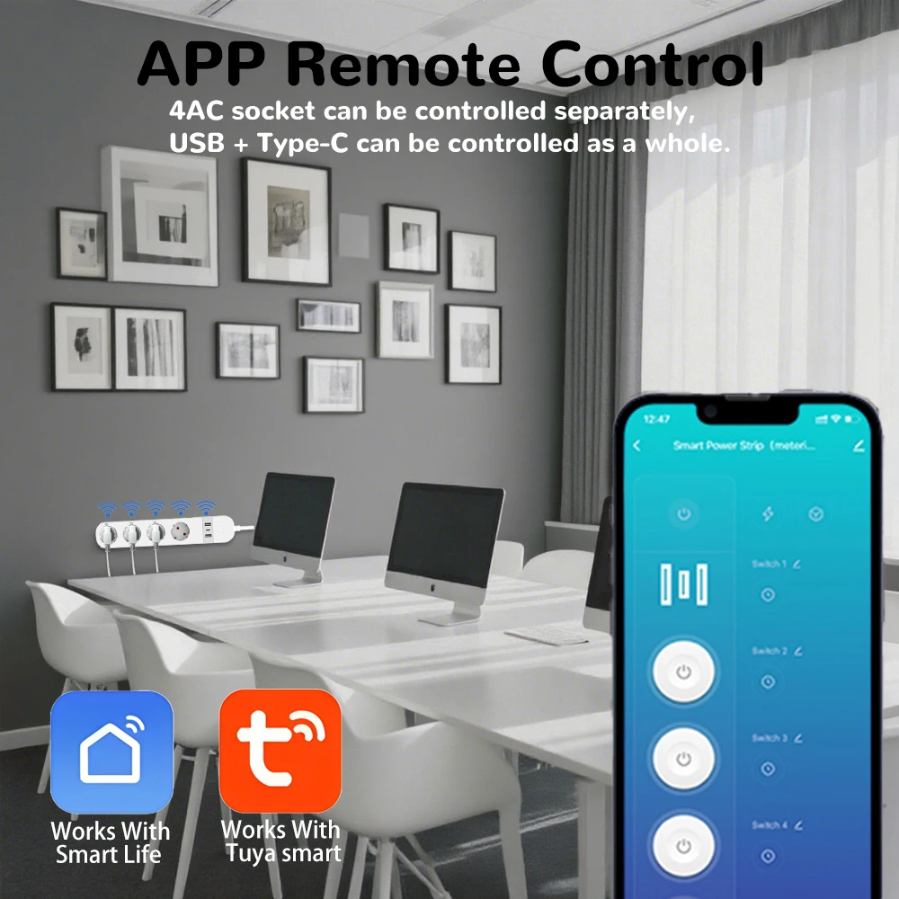 BORUIDAPLS EU Plug WiFi Smart  - Home Cinema Alexa ulasan dan harga