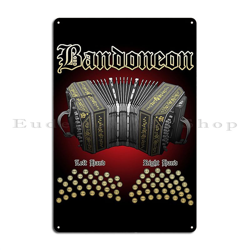 Poster plak logam Bandoneon de - Home Cinema Wall Design ulasan dan harga