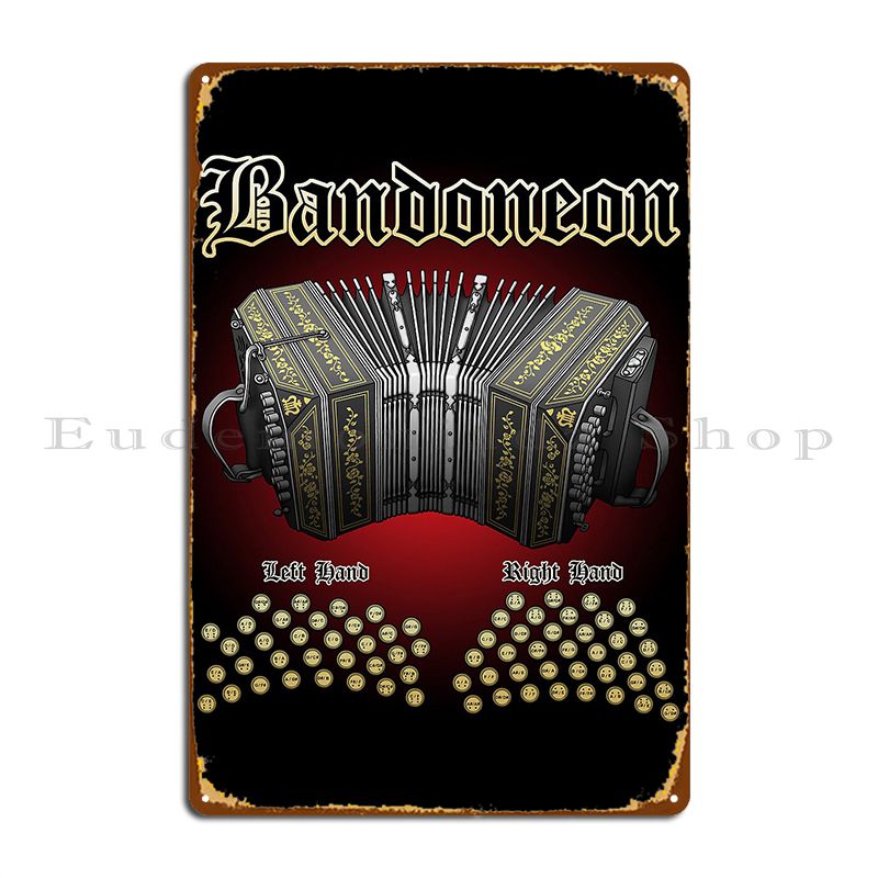 Poster plak logam Bandoneon de - Home Cinema Wall Design ulasan dan harga