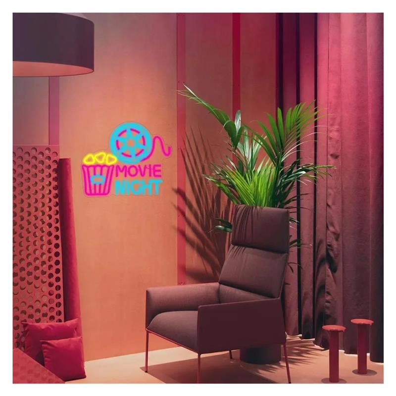 Lampu Neon Popcorn untuk Malam - Home Cinema Today ulasan dan harga