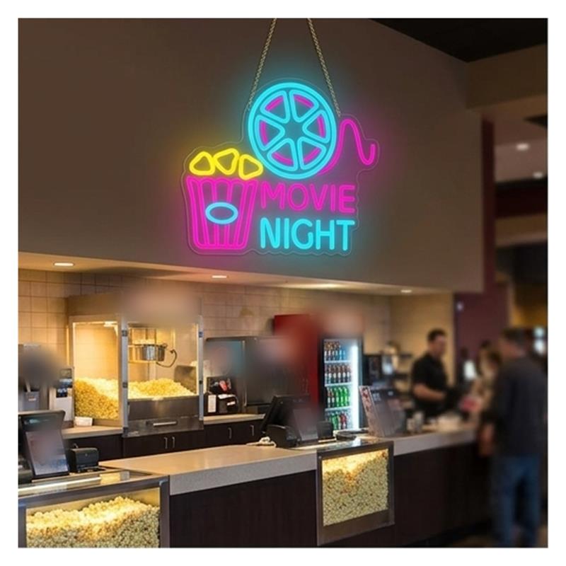 Lampu Neon Popcorn untuk Malam - Home Cinema Today ulasan dan harga
