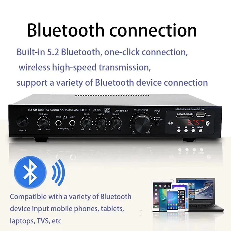 AV-369BT Bluetooth 5.1 Sound S - Home Cinema Bluetooth 5.1 ulasan dan harga